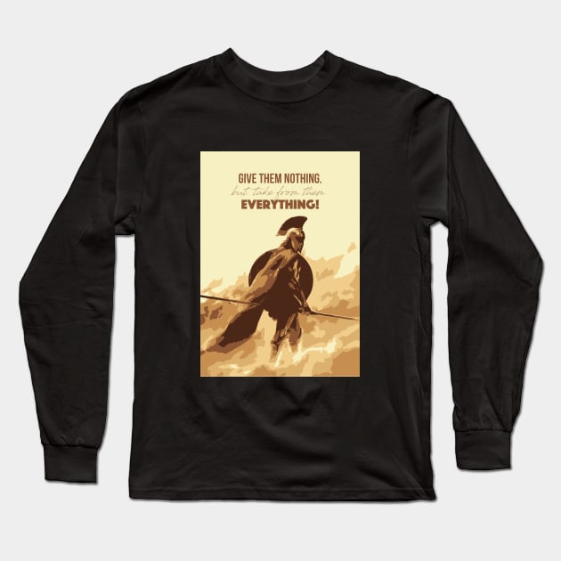 Spartan Long Sleeve T-Shirt by glaucocosta